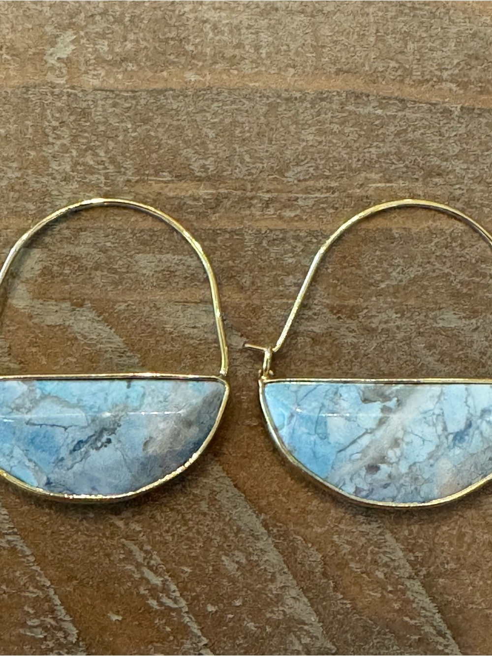 NWT Scout Curated Wear Blue Howlite Stone of Harmony Earrings - Picture 3 of 6
